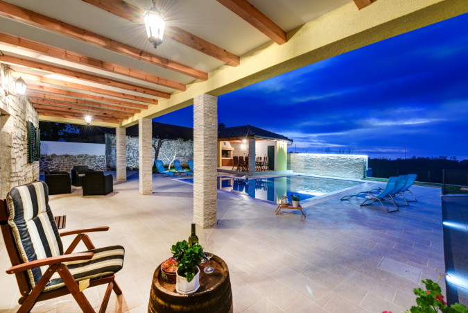 Exterior, Villa Petra &ndash; An Authentic Dalmatian House with a Summer Kitchen and Pool in Zadar, Croatia Lovinac