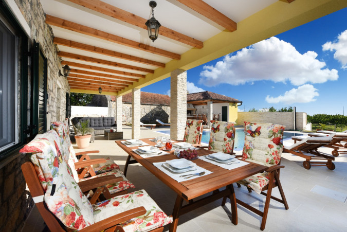 Exterior, Villa Petra &ndash; An Authentic Dalmatian House with a Summer Kitchen and Pool in Zadar, Croatia Lovinac