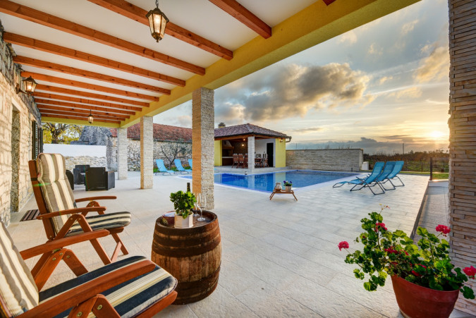 Exterior, Villa Petra &ndash; An Authentic Dalmatian House with a Summer Kitchen and Pool in Zadar, Croatia Lovinac
