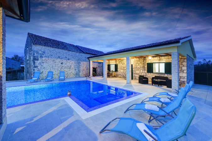 Exterior, Villa Petra &ndash; An Authentic Dalmatian House with a Summer Kitchen and Pool in Zadar, Croatia Lovinac