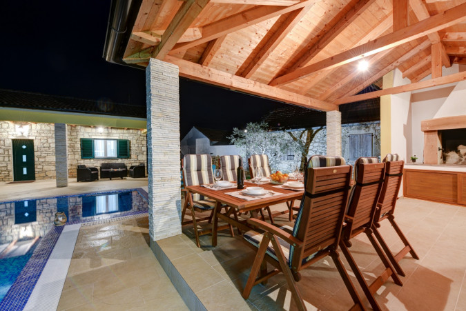 Exterior, Villa Petra &ndash; An Authentic Dalmatian House with a Summer Kitchen and Pool in Zadar, Croatia Lovinac