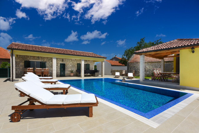 Exterior, Villa Petra &ndash; An Authentic Dalmatian House with a Summer Kitchen and Pool in Zadar, Croatia Lovinac